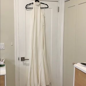 Lulus Slice of Joy white halter maxi